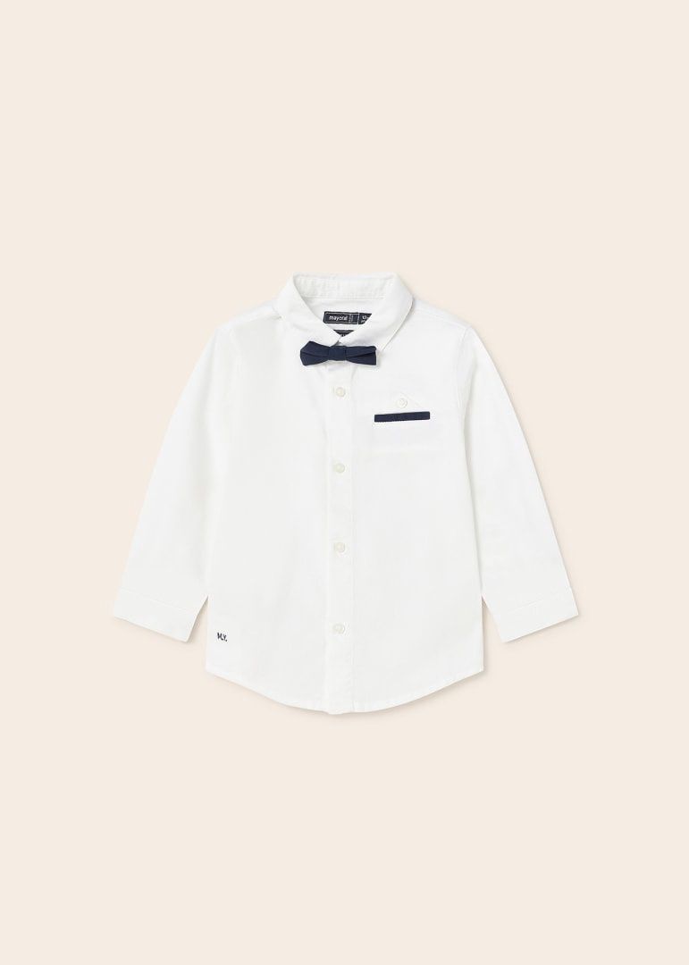 WHT SHIRT &amp; BOW TIE