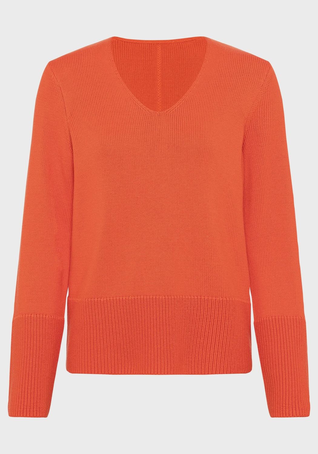 French Flair Ribbed Cuff &amp; Hem Jumper