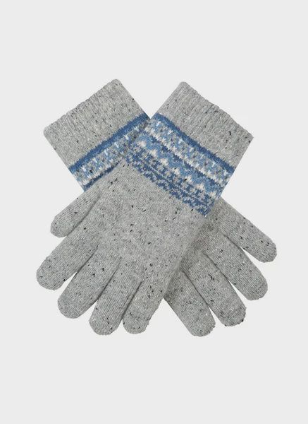 FAIR ISLE WOOL KNITTED GLOVES