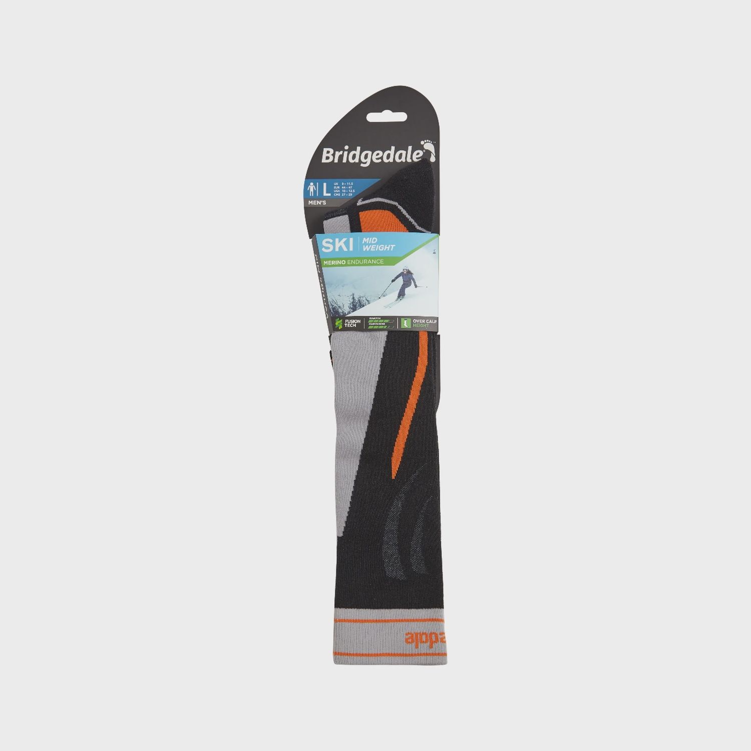 MIDWEIGHT MERINO PERFORMANCE MENS SKI SOCKS