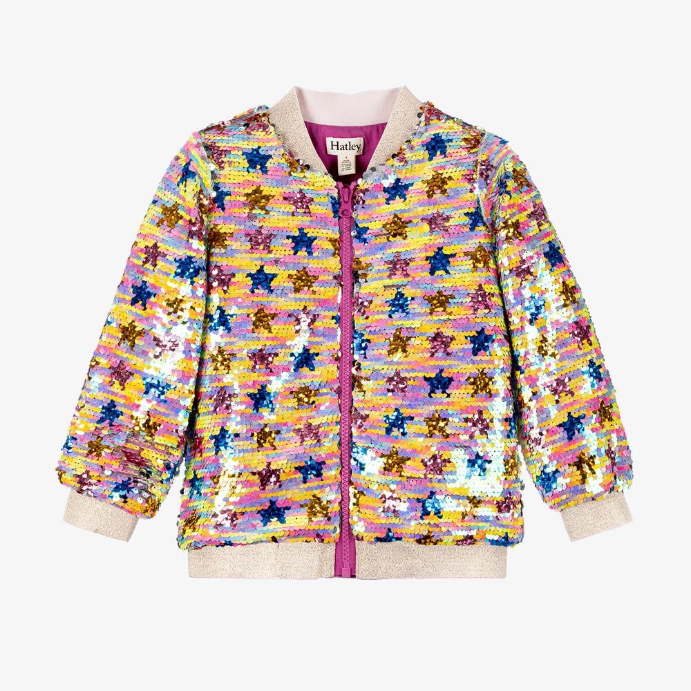 Star Party Sequined Bomber Jacket
