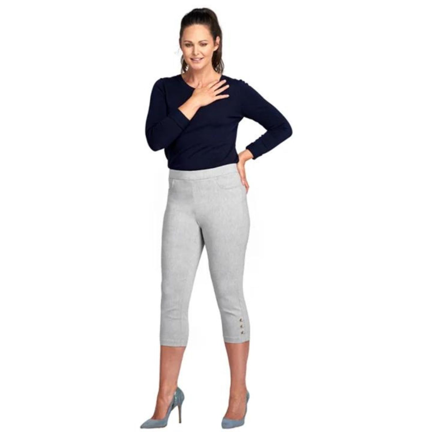 Bengaline Crop Trouser-Diamond