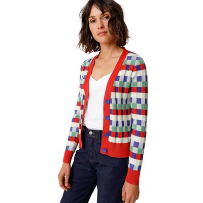 Maipi GOTS Cardigan - Yellow Multi