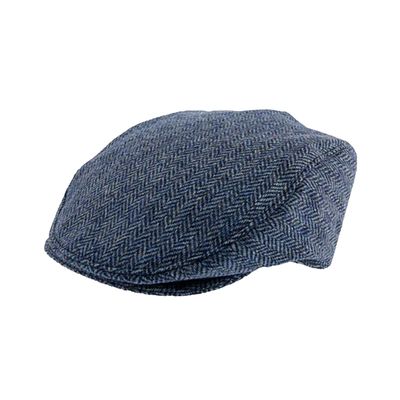 BONNIE ABRAHAM MOON HERRINGBONE FISHERMAN CAP