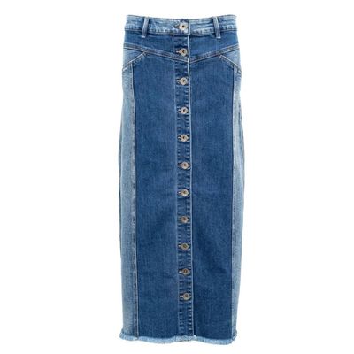 Denim Long Skirt