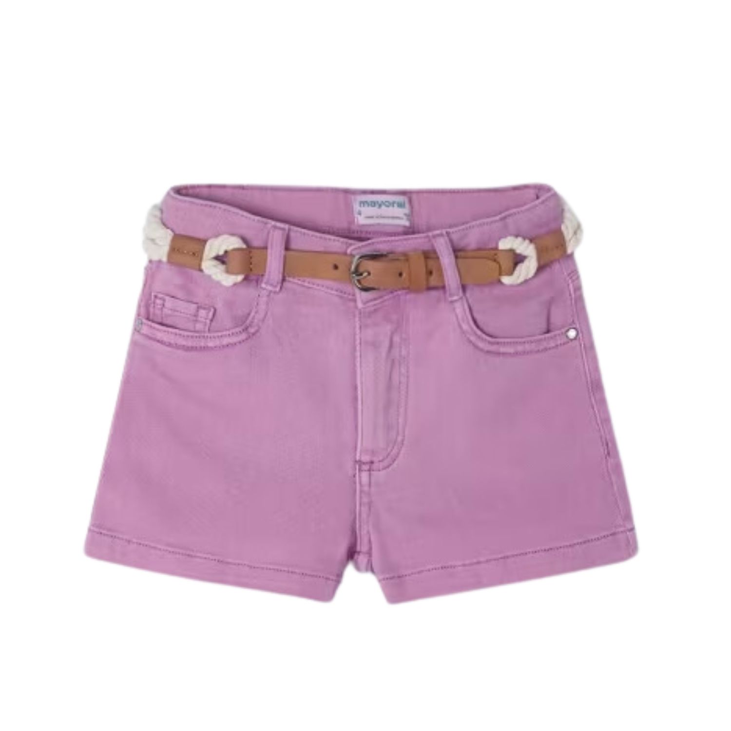 Belted Shorts Girls