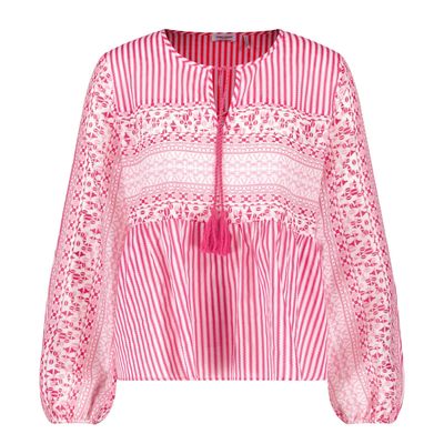 Into The Light Tassle Neck Blouse