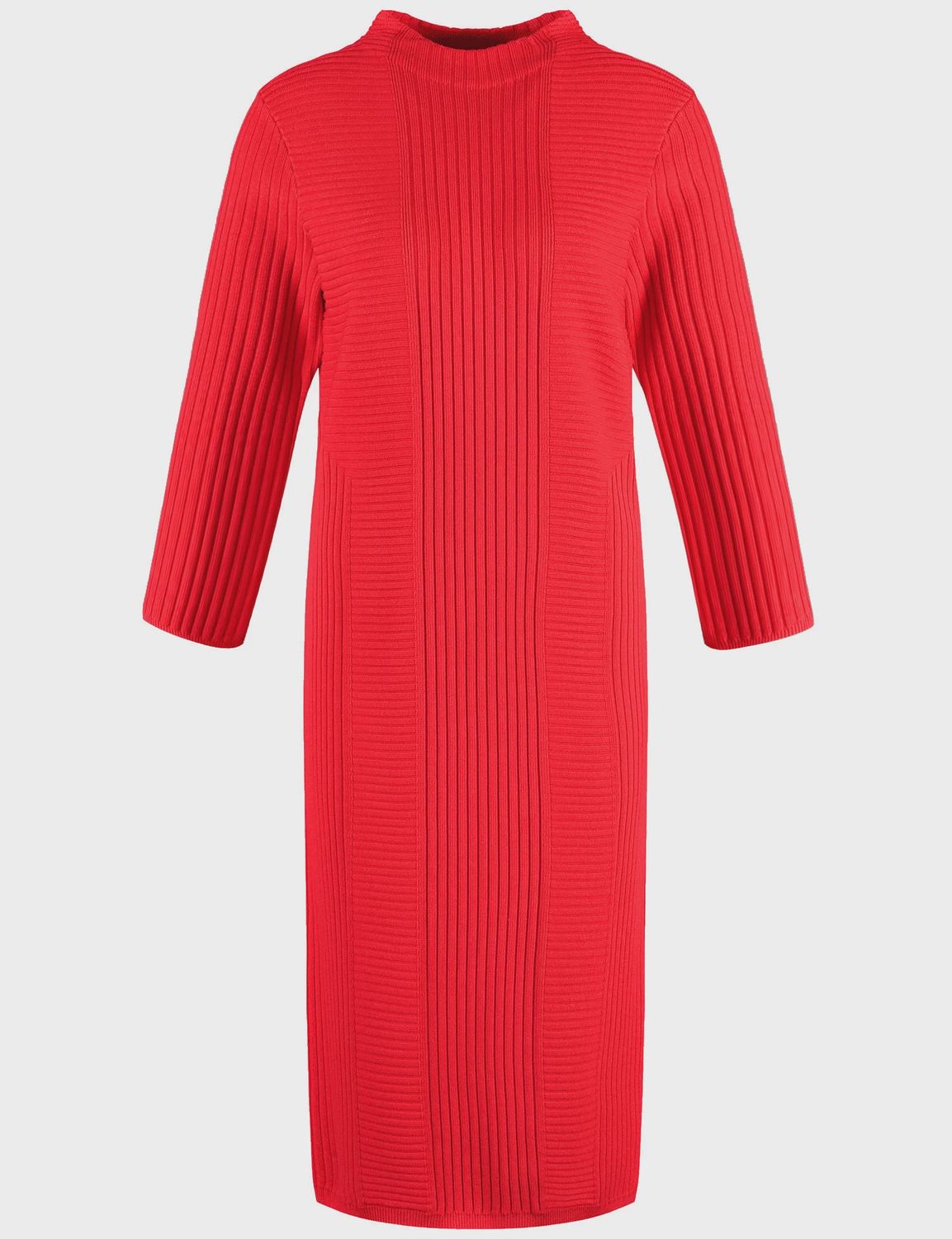 Symbiotic Red Ribbed Dress
