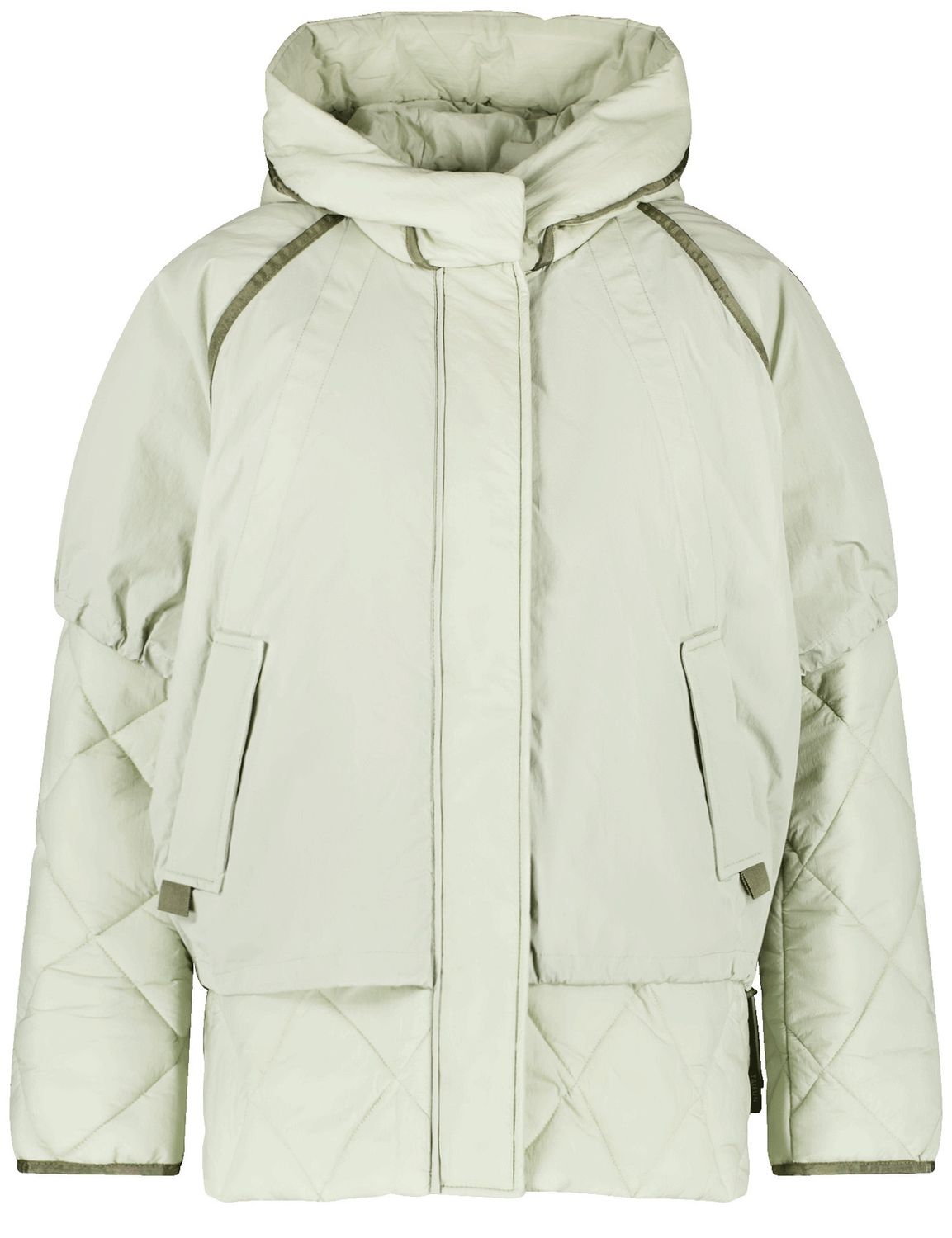 Diamonds &amp; Jade Hybrid Shell/Quilted Jacket