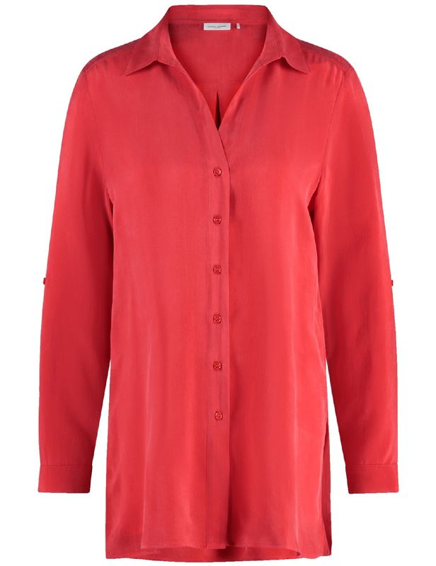 Symbiotic Red Collared Blouse