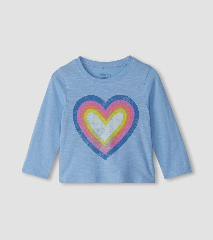 Big Groovy Heart Long Sleeve Top