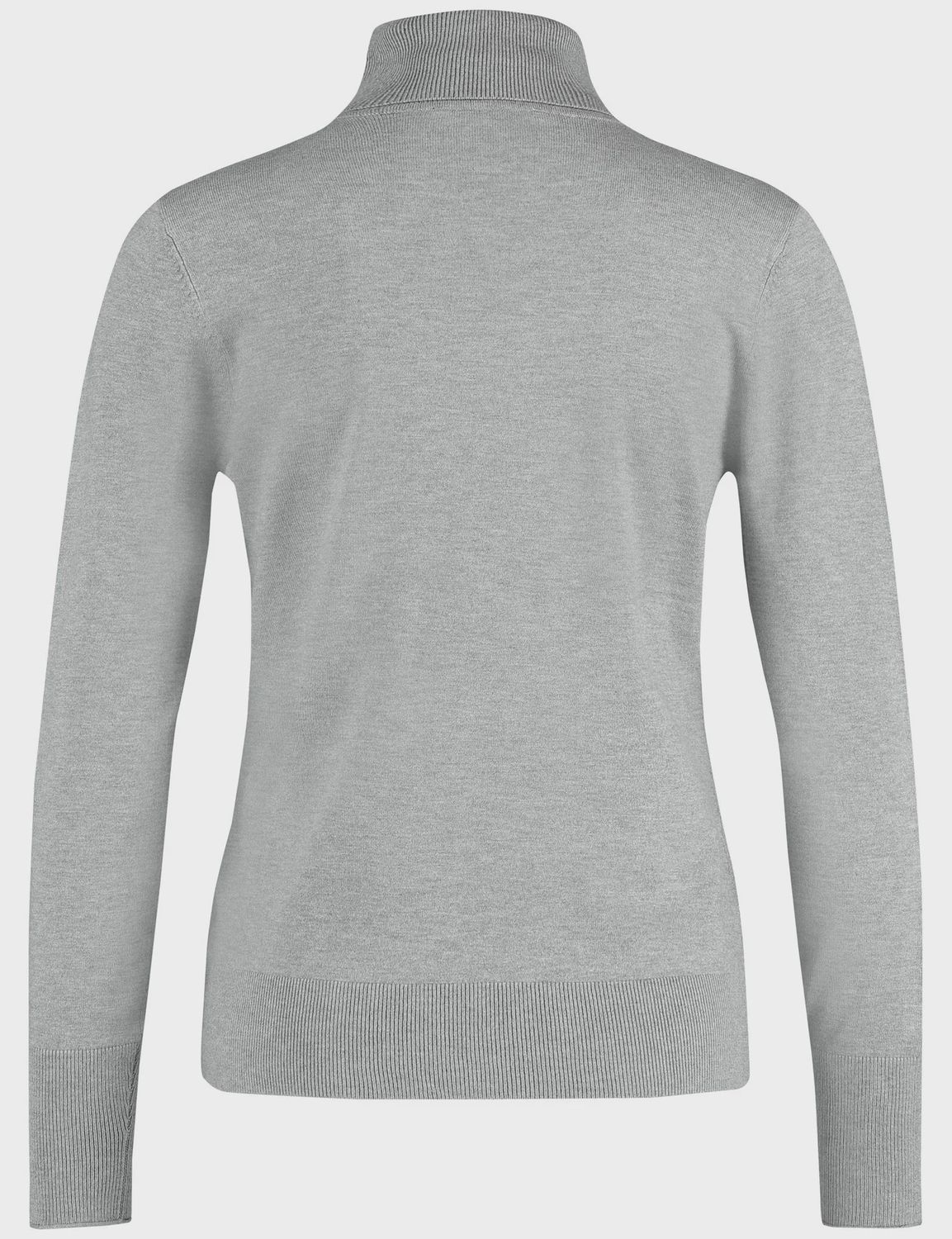 Rose Quartz &amp; Silver Fine Roll Neck Jumper