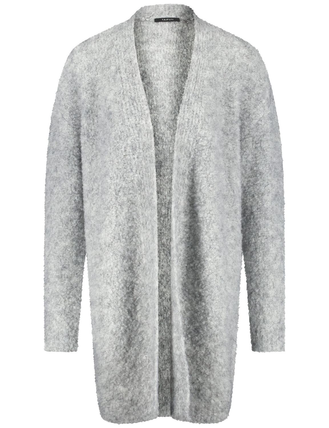 Rose Quartz &amp; Silver Long Fluffy Edge to Edge Cardigan