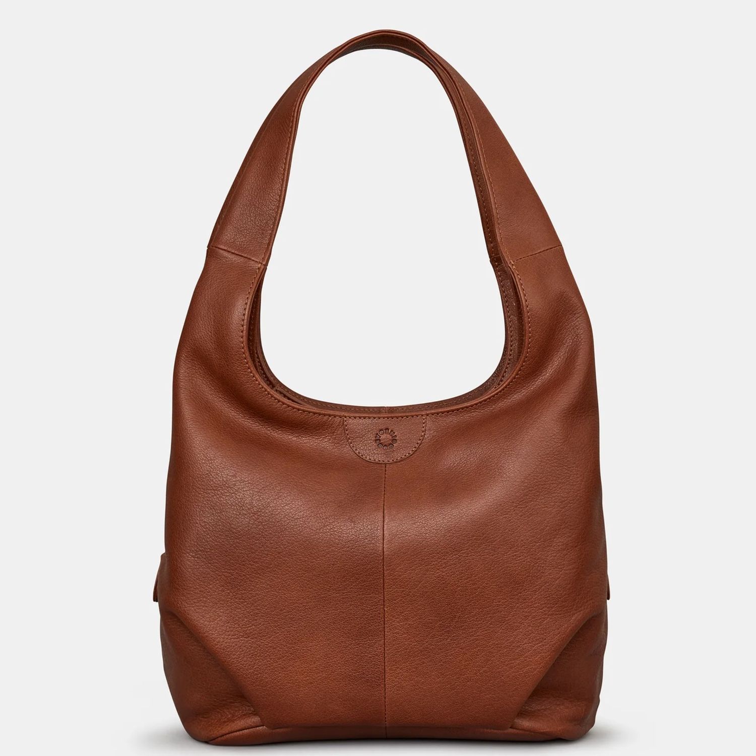 Meehan Tan Leather Slouch Shoulder Bag