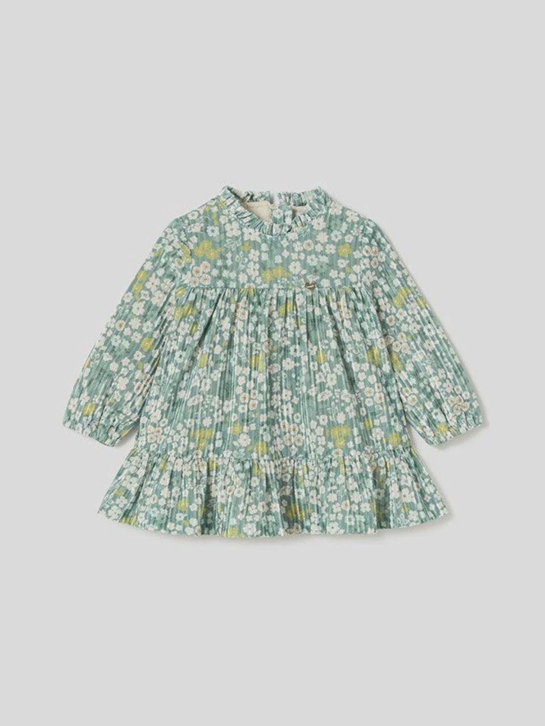 Baby Girls Floral Velvet Dress 2923