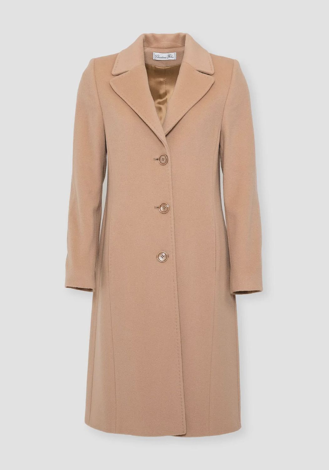 CF Lapel Collar Wool &amp; Casmere 7/8 Coat