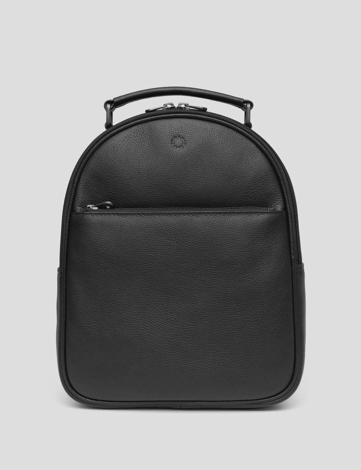 Sloane Black Leather Backpack
