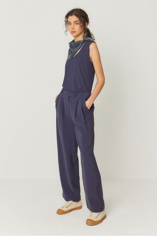 HAIDE TROUSER / Navy Violet