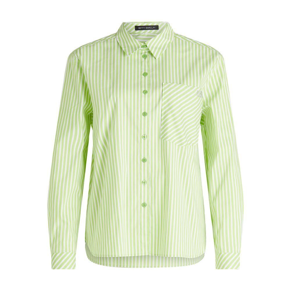 Striped Long Sleeve Blouse 8816 Lime/White