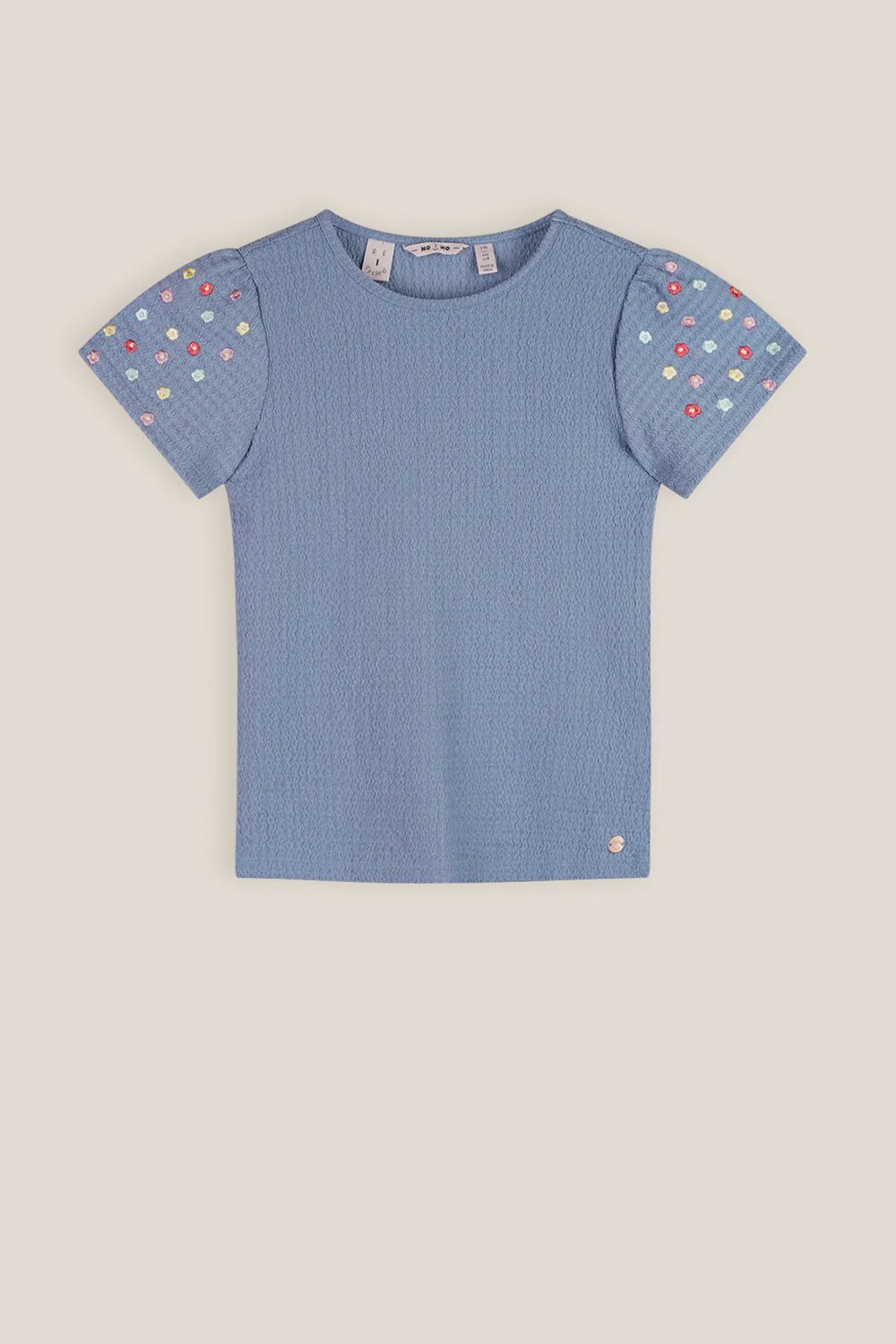 Kaby Embroidered Jersey Top Vintage Denim