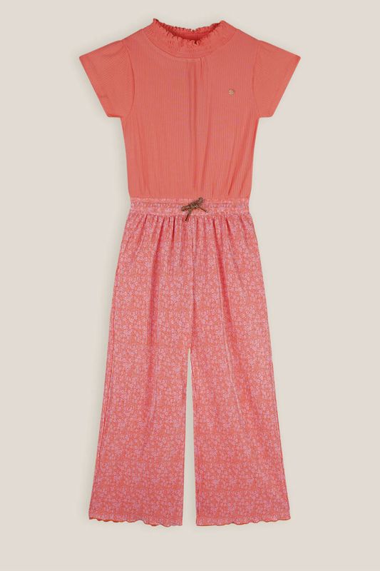 Sylja Plisse Jumpsuit Orange Coral