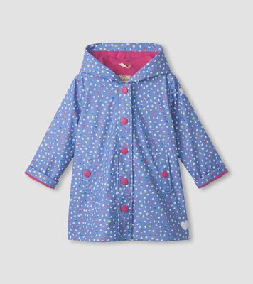 Girls Lots of Dots Button-Up Raincoat