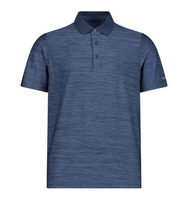 Men&#39;s Mèlange Polo Shirt 39T5817 Black Blue