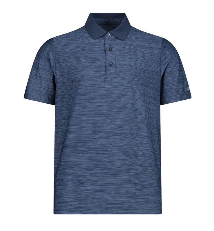 Men&#39;s Mèlange Polo Shirt 39T5817 Black Blue