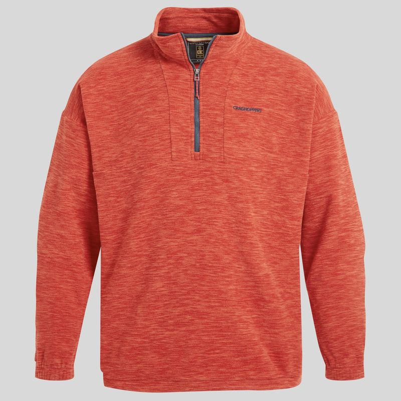 Men&#39;s Esk Half Zip Fleece | Pimento Red CMA1389
