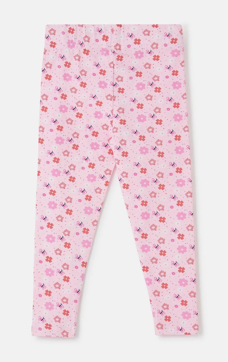Mollie Leggings - Baby Pink Floral
