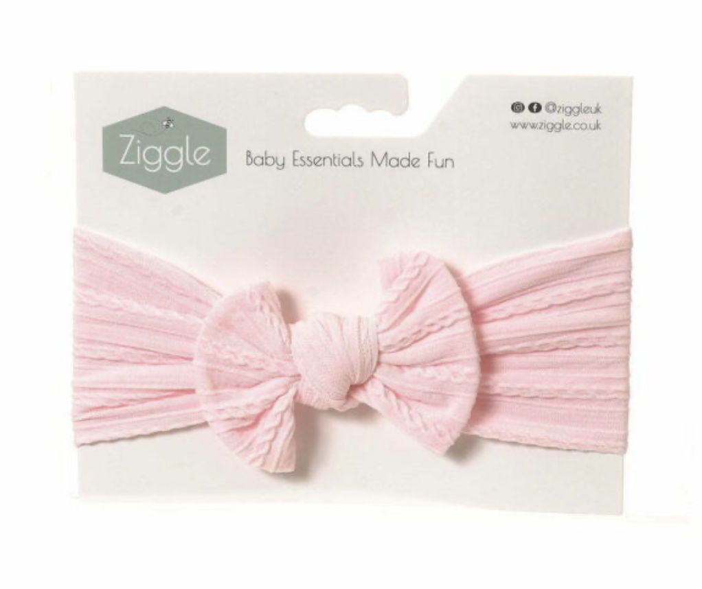 Heavenly Pink Top Bow Turban Headband BOW0024