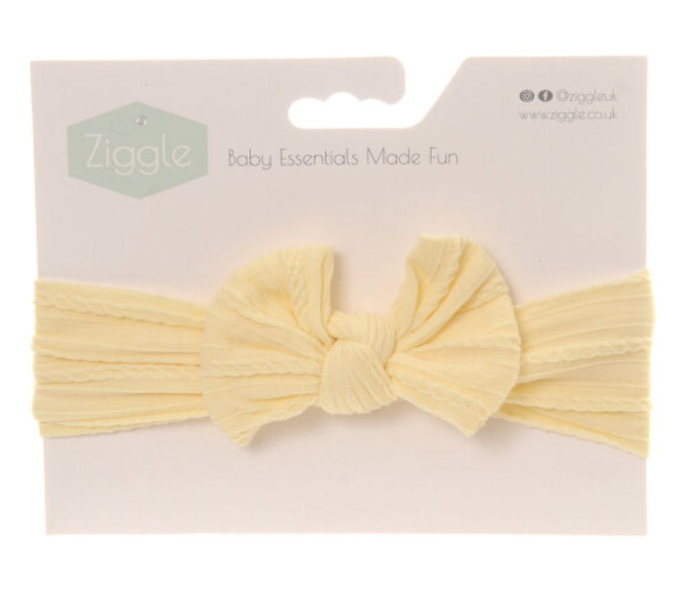 Lemon Top Bow Turban Headband BOW0031