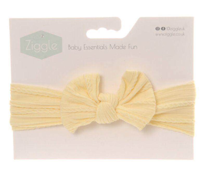 Lemon Top Bow Turban Headband BOW0031