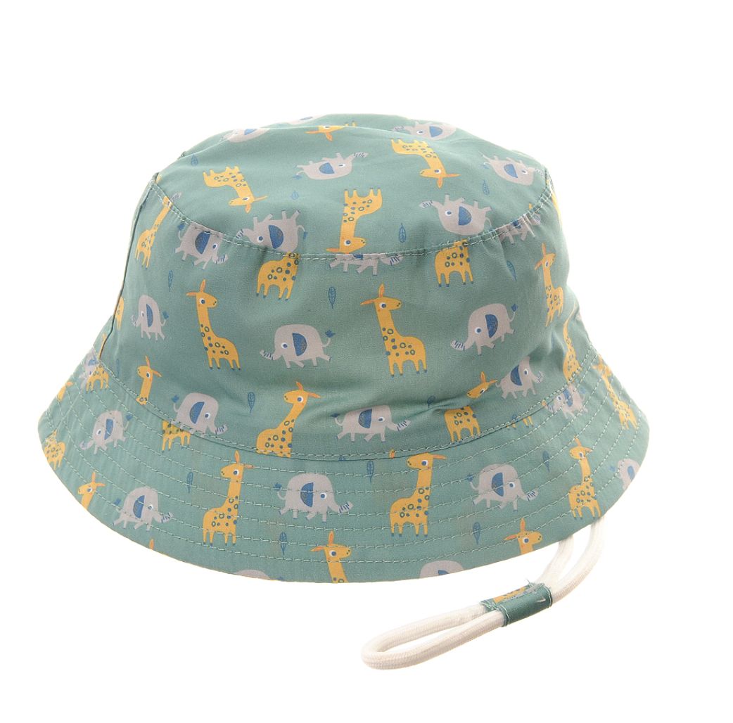 Giraffe and Elephant Sun Hat HAT4495