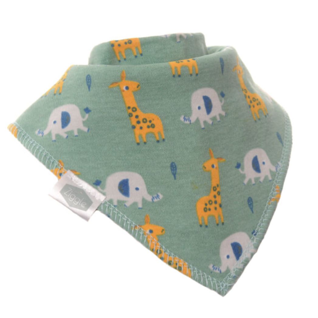 Giraffe and Elephant Dribble Bib FUN0302