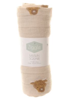 Highland Cow Muslin MUS4433
