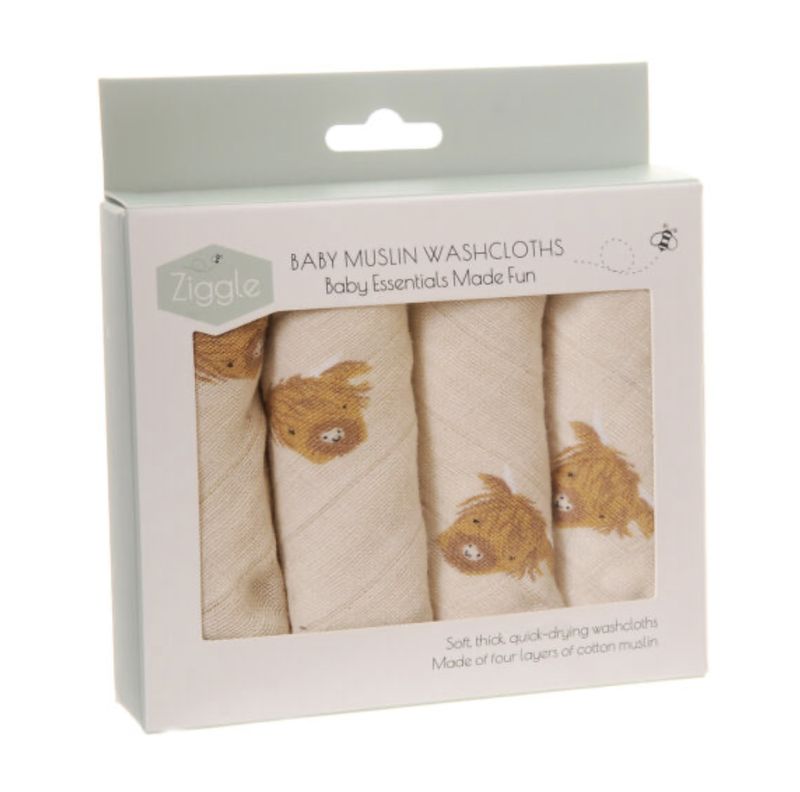Highland Cow Washcloths MUS4426