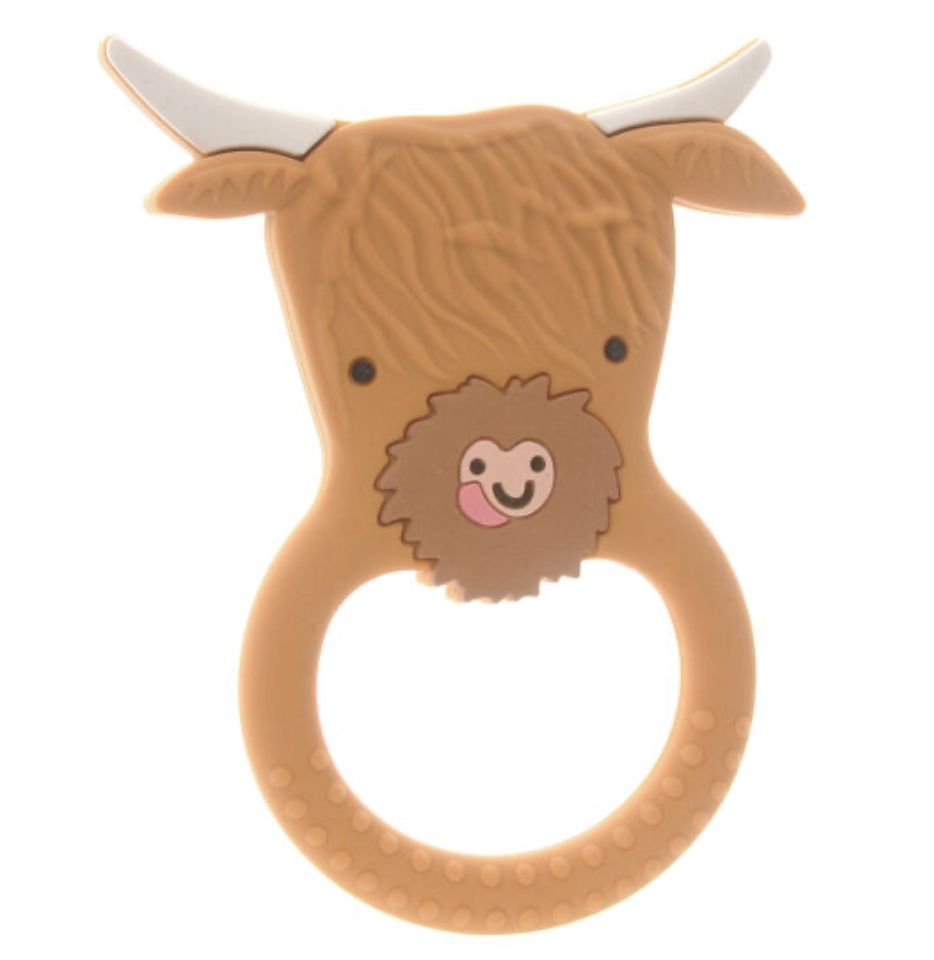 Highland Cow Teether TOY4983