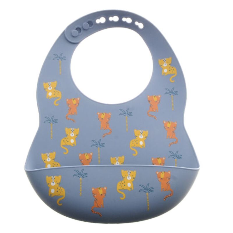 Catch It Silicone Bib Tiger and Leopard SIL5041