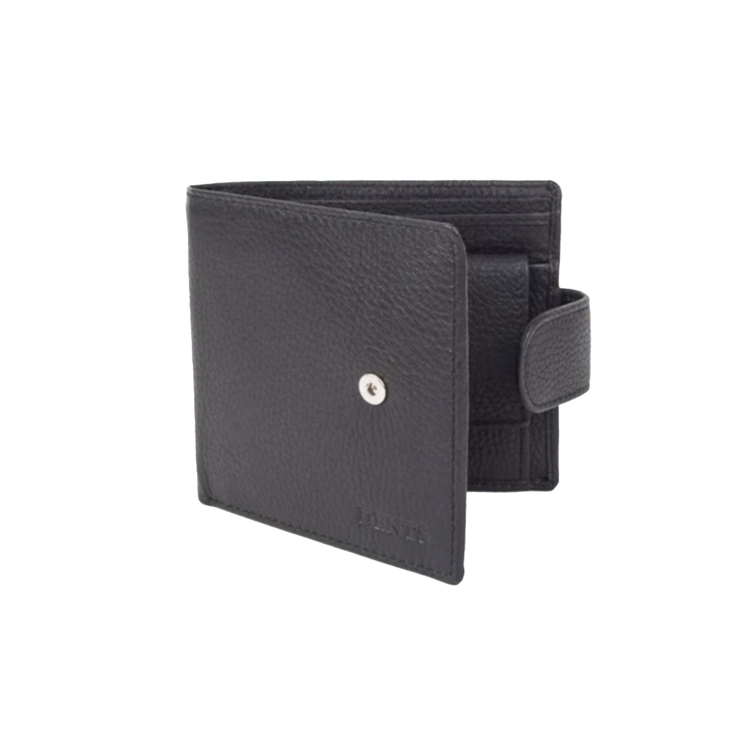 Beauley Pebble Grain Leather Bifold Wallet RFID, Style: 23-5501, Colour: Black