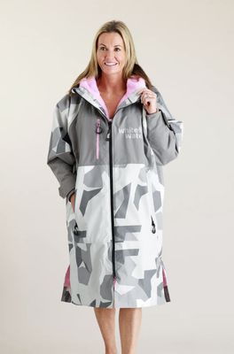 Arctic Camo with Pink Lining Adult Hard Shell Robe