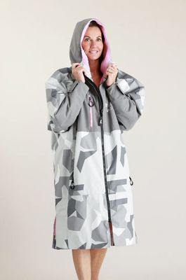 Arctic Camo with Pink Lining Adult Hard Shell Robe