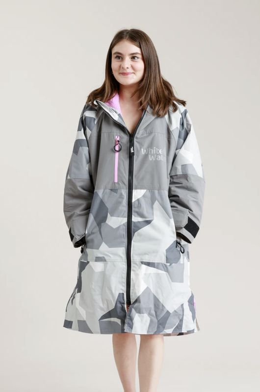 Arctic Camo with Pink Lining Junior Hard Shell Robe