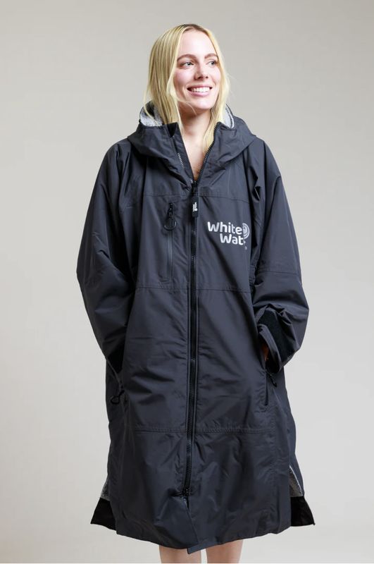 Black with Grey Lining Adult Hard Shell Robe