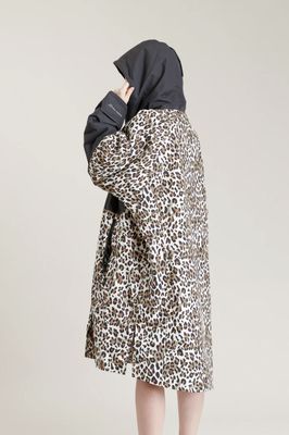 Leopard Print with Black Lining Junior Hard Shell Robe