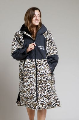 Leopard Print with Black Lining Adult Hard Shell Robe