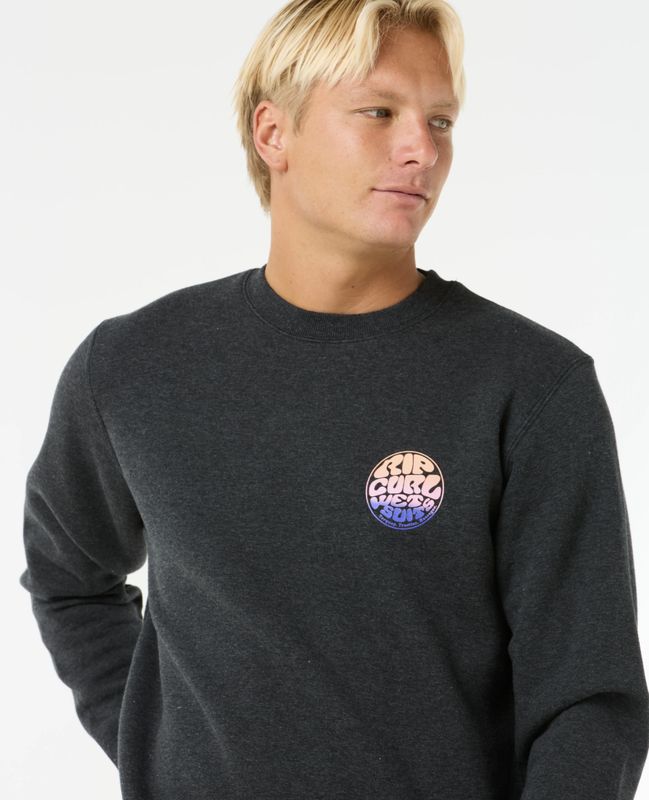 Wetsuit Icon Crew Fleece - Black Marle