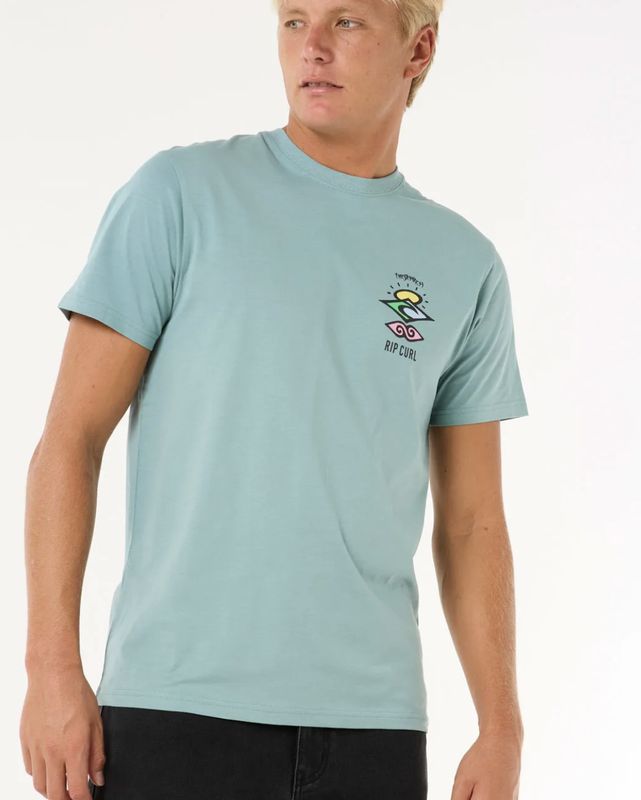 Search Icon Tee - Blue Lagoon