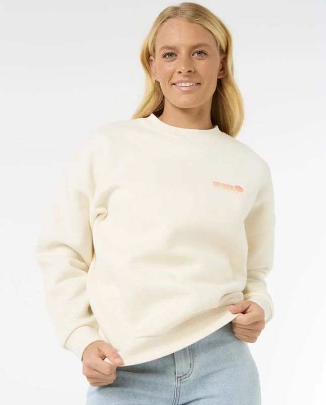 Ocean Tech Heritage Crew Fleece - Bone