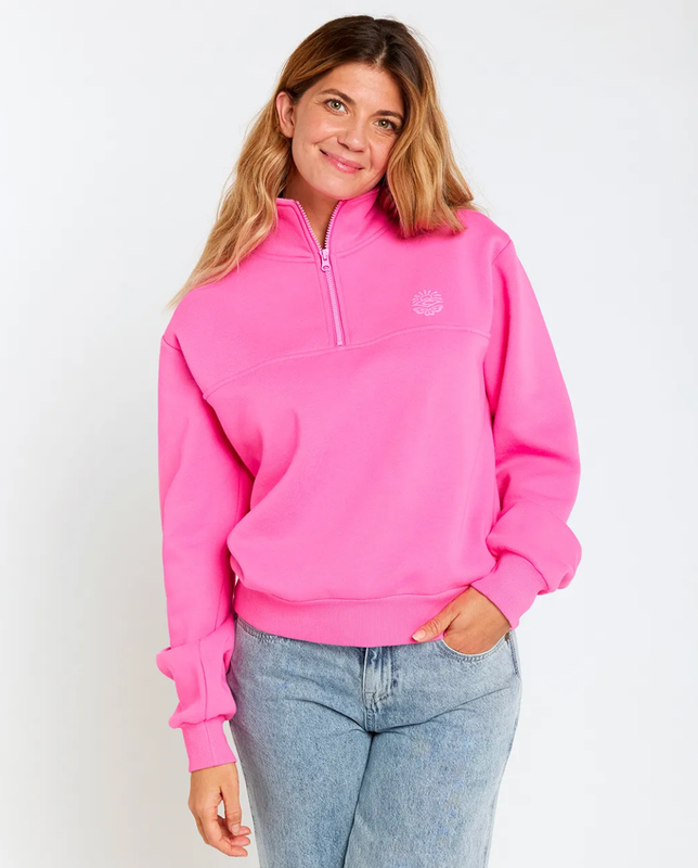 Fortaleza Half Zip Fleece - Hot Pink